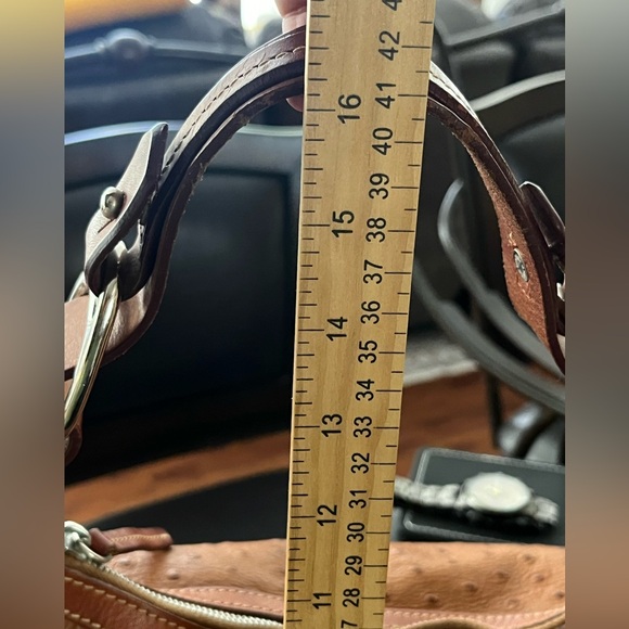 Vintage Dooney & Bourke Ostrich Hobo Bag Purse - Picture 15 of 16